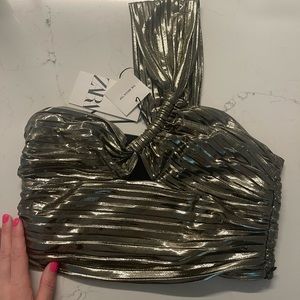 Asymmetrical crop top